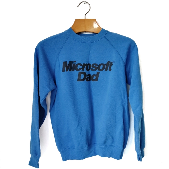 Vintage Other - MICROSOFT Dad 1990 Logo Rare Vintage Sweatshirt Pullover